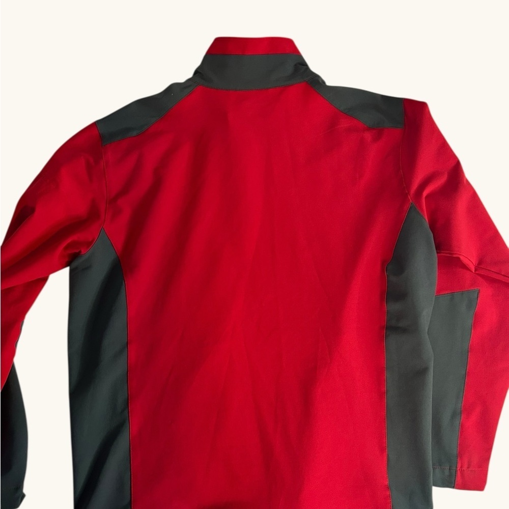 Dri Duck DDX Motion Soft Shell Jacket Mens Large Red Black Full Zip Work Outdoor - Picture 2 of 11